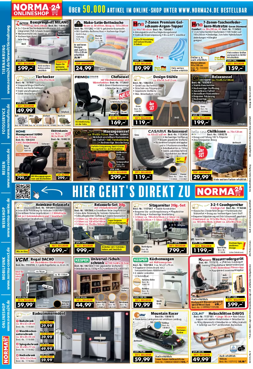 Aktueller Prospekt Norma - Norma - von 29.12.2022 bis 15.01.2023 - strona 2 - produkty: Abfalleimer, acer, angebot, asti, Bad, bambus, Bau, baumwolle, Beckenunterschrank, beleuchtung, bett, Betten, bettwäsche, blume, blumen, body, boxspringbett, braun, buch, bügel, chefsessel, Couch, creme, dekokissen, eimer, eis, Elefant, Elektro, elle, federkern, fernbedienung, garnitur, gefu, getränk, getränke, getränkehalter, hochschrank, hocker, Holz, Kamin, kissen, kleid, kleider, küche, Küchen, leimer, LG, Liege, mab, matratze, matratzen, möbel, Mode, Motorrahmen, ndk, nuss, regal, reis, rel, relaxsessel, ring, rückenlehne, rwe, satin-bettwäsche, Schal, Schale, schauma, Schlitten, Schrank, sessel, snack, Sofa, sonoma eiche, spiegel, spiegelschrank, Stühl, Tasche, taschen, taschenfederkern-matratze, Ti, tiernahrung, tisch, topper, uhu, unterschrank, usb, vita, waschbecken, waschbeckenunterschrank, wasser, wein, weine, weinshop, wolle