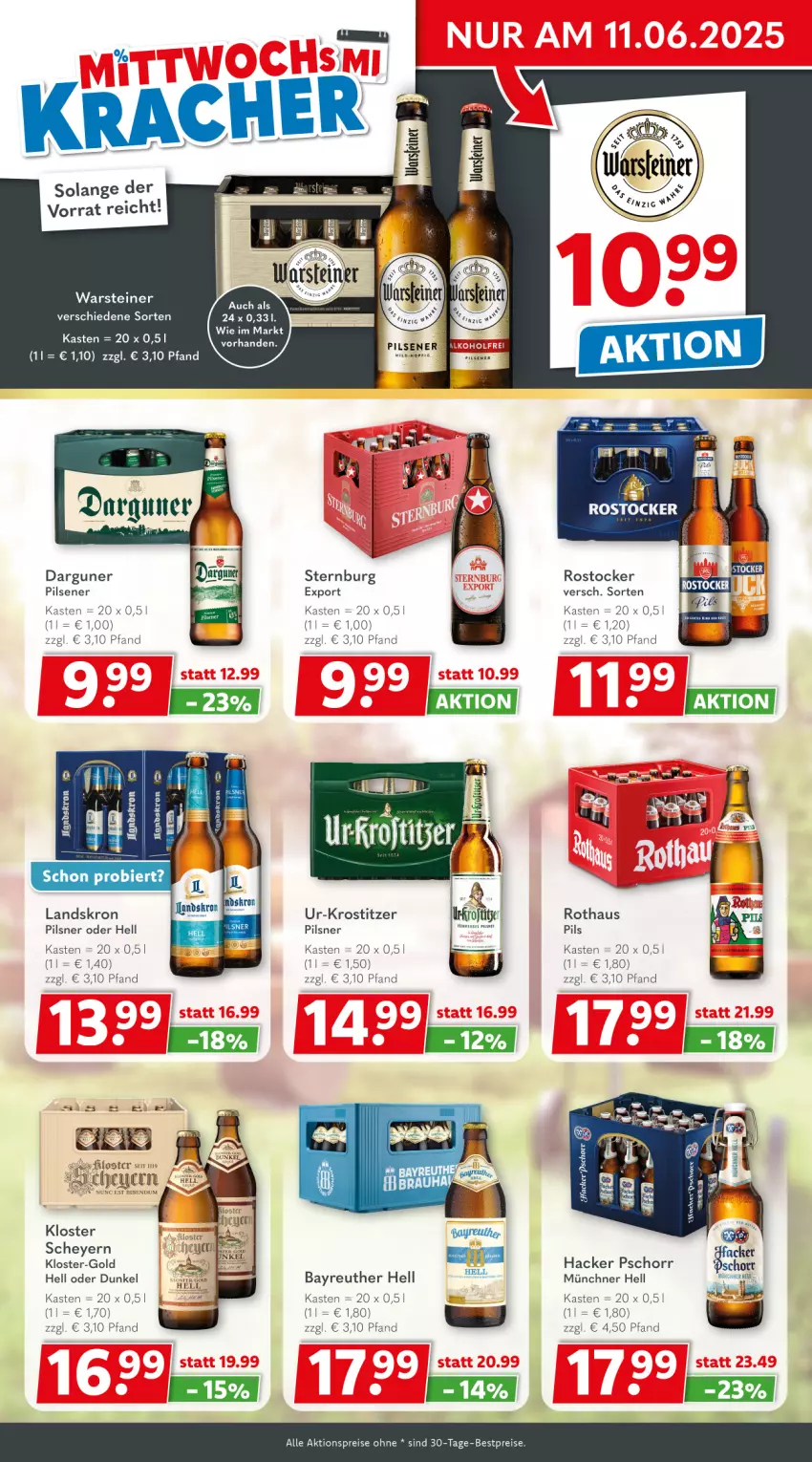Aktueller Prospekt Getraenkeland - von 09.06 bis 20.06.2025 - strona 2 - produkty: aktionspreis, bestpreis, bestpreise, eis, hacker pschorr, LG, pils, pilsener, pilsner, reis, Rostocker, steiner, Sternburg, Ti, warsteiner
