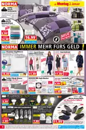 Gazetka promocyjna Norma - Norma - Gazetka - ważna od 09.01 do 09.01.2022 - strona 4 - produkty: Anzug, auer, batterie, batterien, Bau, Bebe, Becher, beleuchtung, bett, Betttuch, bettwäsche, Brille, bügel, Coral, daunen und federn, dell, eis, elle, ente, erde, flieder, gin, Hausschuhe, henkel, Henkelbecher, kerze, kissen, kleid, kopfkissen, Kugel, Kuschelkleid, Leuchte, leuchtmittel, LG, Mode, ndk, Plüsch, reis, Ria, ring, rum, rwe, schuhe, spannbetttuch, Spektrum, Spiele, Ti, Tipi, tuc, uhr, weck