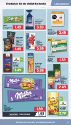 Gazetka promocyjna Famila - Prospekte - Gazetka - ważna od 30.07 do 30.07.2022 - strona 13 - produkty: balisto, beutel, Cap, cappuccino, chips, cin, de beukelaer, decke, dolce gusto, eis, erbsen, Funny Frisch, jacobs, kakao, kichererbsen, Kichererbsen Chips, lebensmittel, linsen, mikado, milka, milka schokolade, Nescafé, prinzenrolle, reis, schoko, schokolade, Schokolinsen