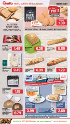 Gazetka promocyjna Famila - Prospekte - Gazetka - ważna od 30.07 do 30.07.2022 - strona 8 - produkty: auer, backwaren, baguette, baguettes, Bau, Bauer, bio, brot, brötchen, ciabatta, Dr. Oetker, eis, Faktu, feta, filet, garnelen, kabeljaufilet, Kaiser, Käse, korn, kuchen, lack, Laugenstange, pfeffer, quark, regal, reis, Schal, Schale, schinken, schnitten, Schwarzbrot, sinnack, spitzenqualität, stube, Ti, uhr