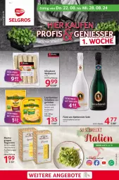 Gazetka promocyjna Selgros - Food - Gazetka - ważna od 28.08 do 28.08.2024 - strona 1 - produkty: eier, elle, flasche, fürst von metternich, gin, leerdammer, LG, Mett, metternich, monte, sekt, Weißwurst, wurst