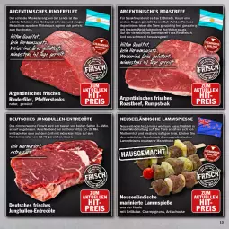 Gazetka promocyjna Hit - Prospekte - Gazetka - ważna od 20.08 do 20.08.2022 - strona 13 - produkty: backofen, beef, braten, champignon, champignons, eier, eis, elle, entrecôte, filet, fleisch, gewürz, grill, Grillkäse, jungbullen, Käse, kraft, lamm, Lammfleisch, Lammspieße, mac, medaillons, milch, natur, Ofen, pfeffer, reis, rind, rinder, rinderfilet, rindfleisch, roastbeef, rum, rumpsteak, saft, steak, steaks, Ti, Tiere, tisch