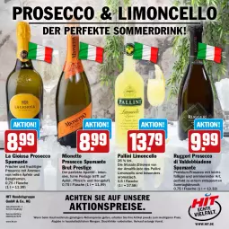 Gazetka promocyjna Hit - Prospekte - Gazetka - ważna od 20.08 do 20.08.2022 - strona 24 - produkty: aktionspreis, aperitif, apfel, blume, blumen, brut, drink, ecco, eis, flasche, frucht, honig, La Gioiosa, limo, mionetto, perla, pfirsich, prosecco, puma, reifen, reis, spumante, Ti, tisch, valdo, zitrone, zitronen