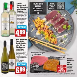 Gazetka promocyjna Hit - Prospekte - Gazetka - ważna od 20.08 do 20.08.2022 - strona 8 - produkty: ACC, aktionspreis, auer, braten, classico, drink, eis, elle, filet, filets, fisch, flasche, fritz, frucht, grill, ideal zum braten, mac, mayonnaise, natur, reis, rezept, riesling, salz, steak, steaks, thunfisch, Ti, Yo, zitrone, zitronen