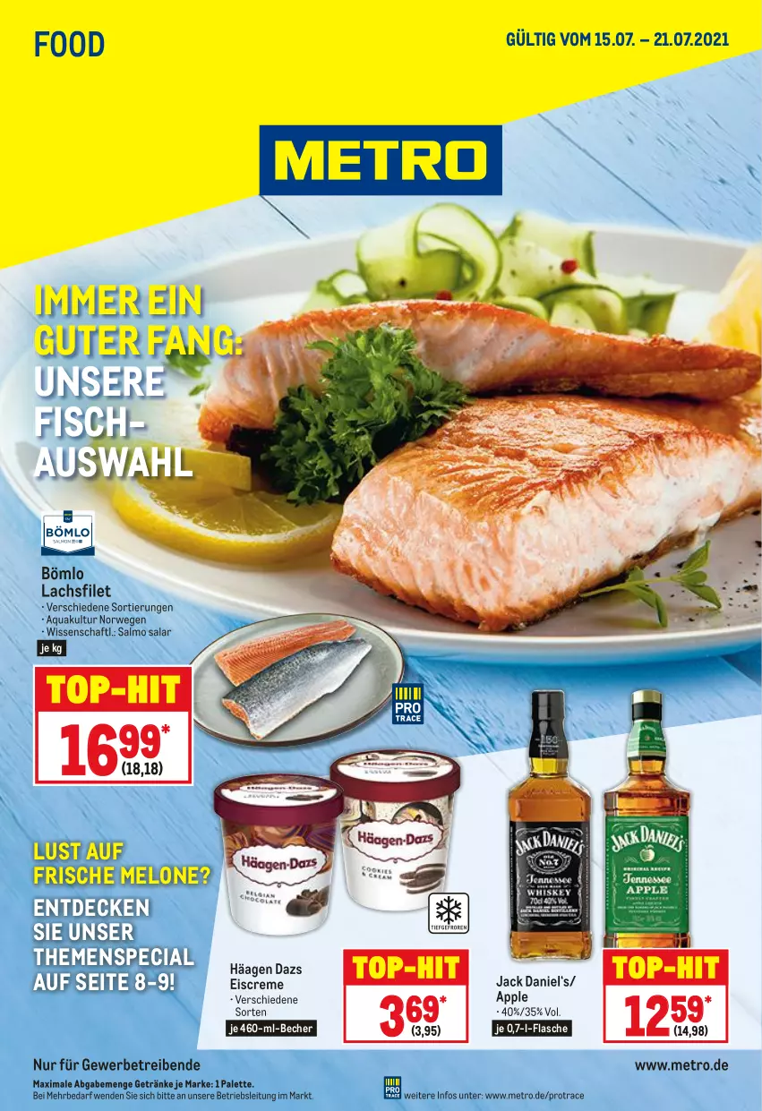 Aktueller Prospekt Metro - Food - von 15.07 bis 21.07.2021 - strona 1