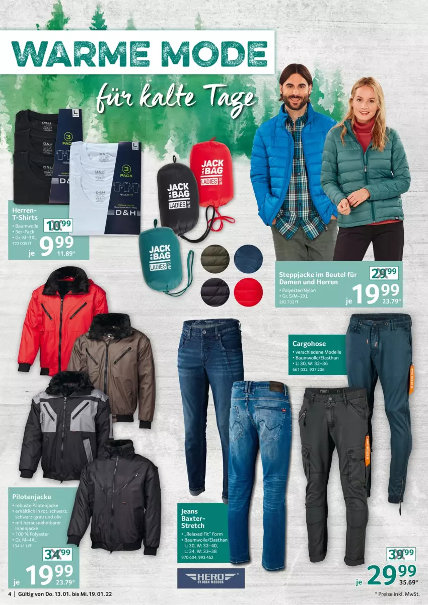 Aktueller Prospekt Selgros - Vorschau:
            Nonfood - von 13.01 bis 19.01.2022 - strona 4 - produkty: axe, Bau, baumwolle, dell, eis, elle, hose, jeans, Mode, reis, rel, Ti, wolle, Yo