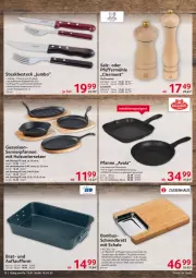 Gazetka promocyjna Selgros - Vorschau:
            Nonfood - Gazetka - ważna od 19.01 do 19.01.2022 - strona 12 - produkty: bambus, besteck, edelstahl, eis, elle, erde, gabel, grill, Grillpfanne, Holz, jumbo, leine, messer, pfanne, pfannen, pfeffer, Pfeffermühle, salz, Salzmühle, Schal, Schale, steak, steakbesteck, teller, Ti, Untersetzer