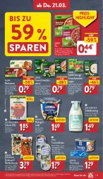 Gazetka promocyjna Aldi Nord - Von Montag - Gazetka - ważna od 23.03 do 23.03.2024 - strona 29 - produkty: almare, auer, aus der tiefkühlung, Bau, Bauer, Becher, bolognese, braten, bratwurst, champignon, creme, cremesuppe, dressing, eis, feinschmecker, fisch, flasche, fleisch, Garten, Geflügel, gin, hackfleisch, hollandaise, homann, ilag, knorr, krakauer, kräuter, lysell, mit gemüse, paprika, pfeffer, reis, rostbratwurst, salami, salat, salatdressing, salatkrönung, sauce, sauce hollandaise, spaghetti, spaghetti bolognese, spargel, suppe, thunfisch, Ti, topf, wurst, ZTE, Zum Dorfkrug