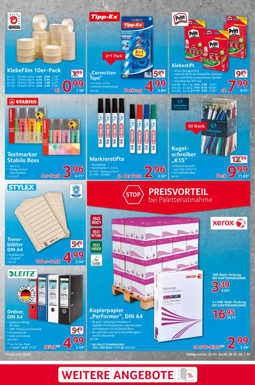 Aktueller Prospekt Selgros - Non Food - von 23.01 bis 29.01.2025 - strona 17 - produkty: eis, Palette, preisvorteil, reis, stabilo