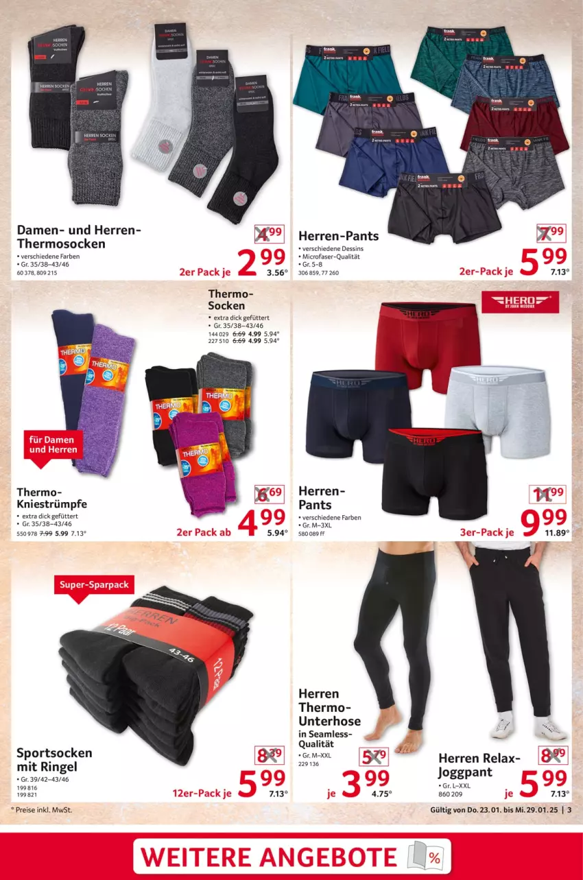 Aktueller Prospekt Selgros - Non Food - von 23.01 bis 29.01.2025 - strona 3 - produkty: eis, herren-pants, hose, Pants, reis, rel, ring, socken, Sport, sportsocken, strümpfe, Ti