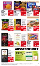 Gazetka promocyjna Kaufland - Gazetka - ważna od 23.11 do 23.11.2022 - strona 23 - produkty: Bad, butter, champion, chili, Donut, donuts, eis, enders, erdnüsse, erdnüssen, Funny Frisch, kakao, karamell, ketchup, leine, LG, lindt, mandel, mandeln, mars, milch, milky way, monster, mousse, nuss, Oblaten, obst, oder twix, papier, paprika, pril, Rauch, reis, riegel, ring, sac, salz, Schladerer, schoko, schokolade, schokoriegel, snack, snacks, snickers, süsswaren, Ti, twix, ültje, vollmilch, wasa