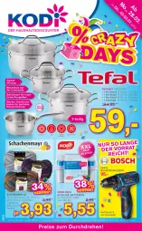 Gazetka promocyjna Kodi - Prospekte - Gazetka - ważna od 03.03 do 03.03.2022 - strona 1 - produkty: akku, batterie, batterien, Bohrschrauber, eis, elle, ente, Kochtopf, Pax, reis, socken, teller, Ti, topf, Topfset, wolle