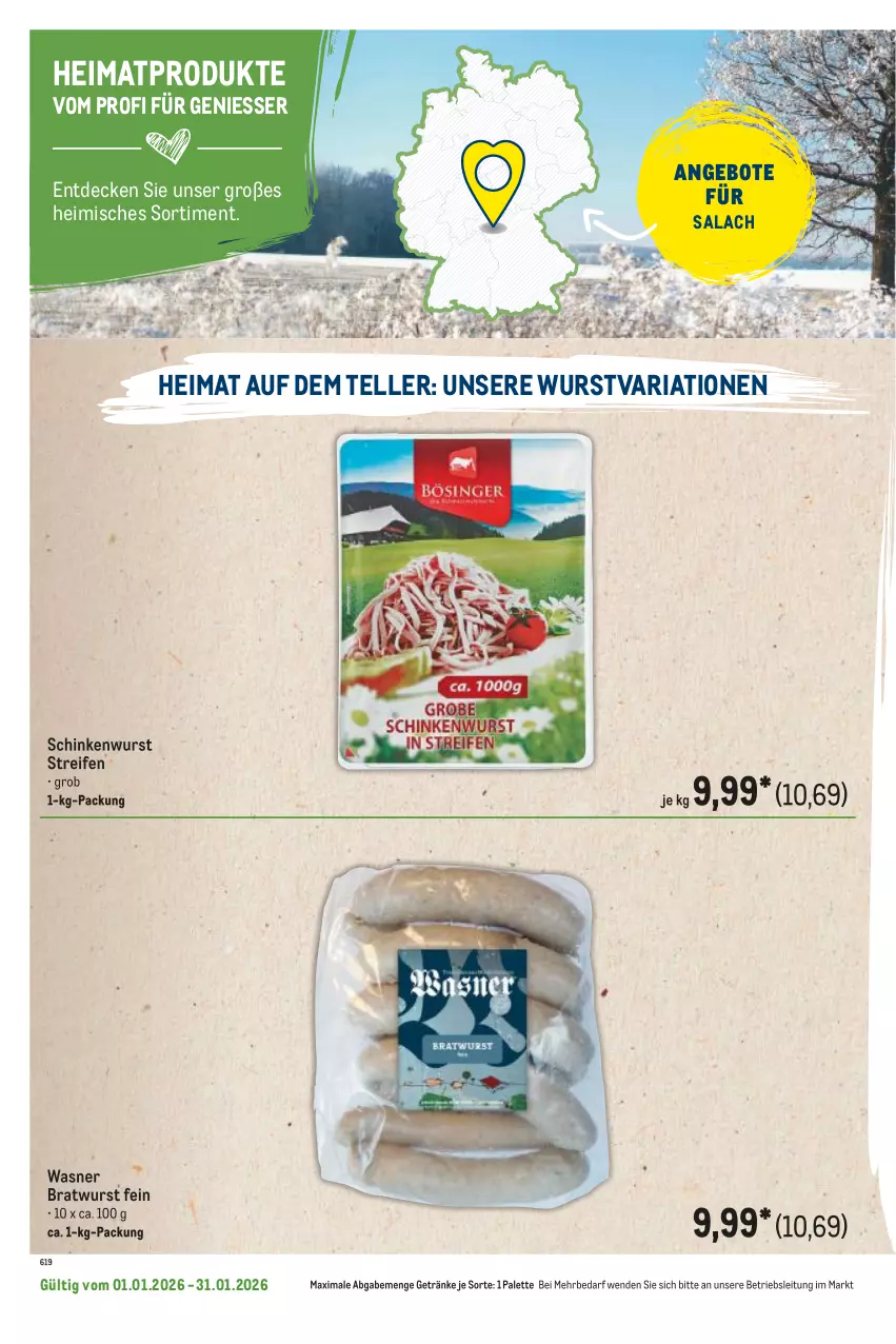 Aktueller Prospekt Metro - Regionaler Flyer - Seite 48 - von 01.01 bis 31.01.2026 - strona 124 - produkty: angebot, angebote, bratwurst, decke, elle, getränk, getränke, Palette, reifen, Ria, schinken, schinkenwurst, teller, Ti, wurst