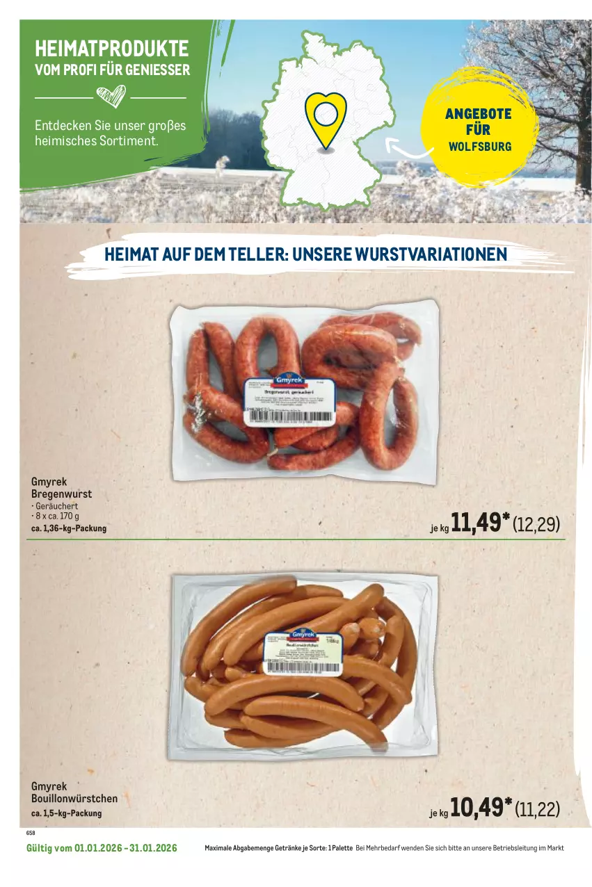 Aktueller Prospekt Metro - Regionaler Flyer - Seite 48 - von 01.01 bis 31.01.2026 - strona 14 - produkty: angebot, angebote, decke, elle, getränk, getränke, Palette, Ria, teller, Ti, wurst, würstchen