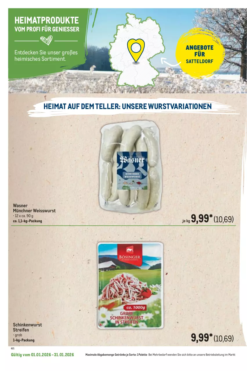 Aktueller Prospekt Metro - Regionaler Flyer - Seite 48 - von 01.01 bis 31.01.2026 - strona 88 - produkty: angebot, angebote, decke, eis, elle, getränk, getränke, Palette, reifen, Ria, sattel, schinken, schinkenwurst, teller, Ti, wurst