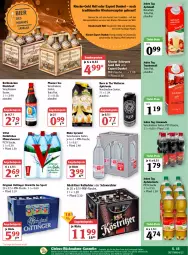 Gazetka promocyjna Globus - Prospekte - Gazetka - ważna od 29.01 do 29.01.2022 - strona 15 - produkty: alkohol, Alwa, angebot, angebotspreis, apfel, apfelsaft, Apfelschorle, apfelwein, auer, beko, bier, bierspezialitäten, direktsaft, eier, eis, elle, flasche, frucht, getränk, getränke, gin, kellerbier, Kette, köstritzer, limo, limonade, mac, malz, mineralwasser, mw-flasche, natur, natürliches mineralwasser, oettinger, pet-flasche, pfanne, Pfanner, Rauch, reis, rezept, saft, schorle, sonderposten, Spezi, Sport, Sprudel, tee, Ti, tiefst-preis, trauben, Traubensaft, vittel, wasser, wein