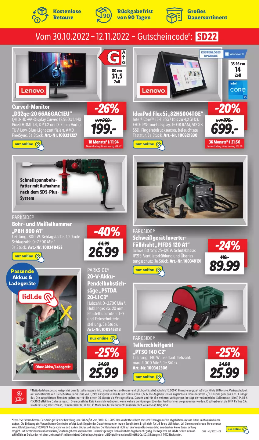 Aktueller Prospekt Lidl - Wochen-Highlights im Onlineshop - von 07.11 bis 13.11.2022 - strona 3 - produkty: akku, angebot, angebote, auer, Draht, eis, elle, erde, fingerabdrucksensor, gutschein, gutscheine, HDMI, Intel, korb, ladegerät, Leuchte, LG, monitor, ndk, Parkside, Pendelhubstichsäge, reis, säge, ssd, stichsäge, Tastatur, teller, Ti, ventilator, ZTE