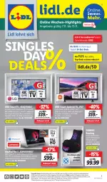 Gazetka promocyjna Lidl - Wochen-Highlights im Onlineshop - Gazetka - ważna od 13.11 do 13.11.2022 - strona 1 - produkty: alexa, angebot, angebote, dvb, dvb-s2, DVB-T, eis, elle, fingerabdrucksensor, gutschein, HDMI, Leuchte, LG, ndk, reis, rel, rückenlehne, ryzen, Schal, Schale, smart tv, ssd, Tastatur, telefon, Ti, tuner, uhd, uhr, usb