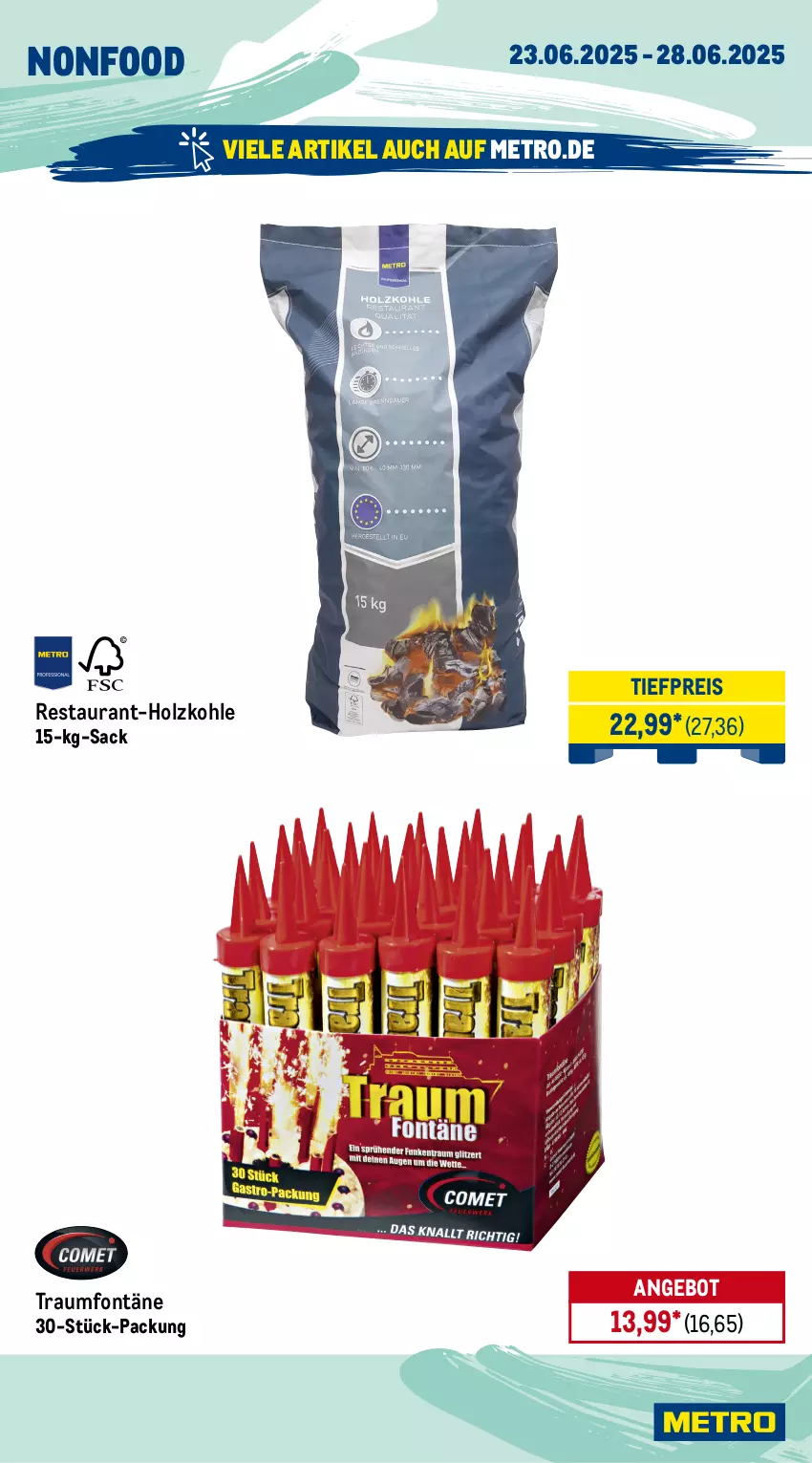 Aktueller Prospekt Metro - Wochen-Angebote Gastro - von 23.06 bis 28.06.2025 - strona 18 - produkty: angebot, eis, Holz, holzkohle, Metro, reis, sac, Ti, tiefpreis