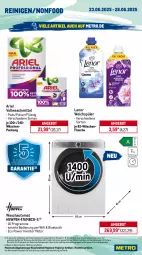 Gazetka promocyjna Metro - Wochen-Angebote Gastro - Gazetka - ważna od 28.06 do 28.06.2025 - strona 15 - produkty: angebot, aperol, ariel, auer, auto, bier, bree, chardonnay, coupon, dry gin, eis, elle, erdinger, flasche, frucht, getränk, getränke, gin, gordon, lenor, lenor weichspüler, london dry, london dry gin, Metro, metro gastro, Palette, papier, Pods, reis, Schere, teller, Ti, tiefpreis, vollwaschmittel, waschmittel, weichspüler