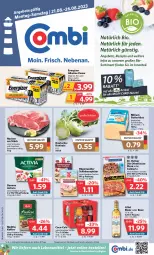 Gazetka promocyjna Combi - Prospekte - Gazetka - ważna od 26.08 do 26.08.2023 - strona 1 - produkty: activia, angebot, angebote, batterie, batterien, bio, butter, butterkäse, coca-cola, cola, culinaria, danone, danone activia, deutscher schnittkäse, die ofenfrische, Dr. Oetker, eis, elle, energizer, ente, flasche, kaffee, Käse, kohlrabi, lebensmittel, lillet, melitta, milram, Ofen, pizza, reis, rezept, rezepte, Ria, rügenwalder, saft, schinken, Schinkenspicker, schnittkäse, schwein, Ti, wein, ZTE