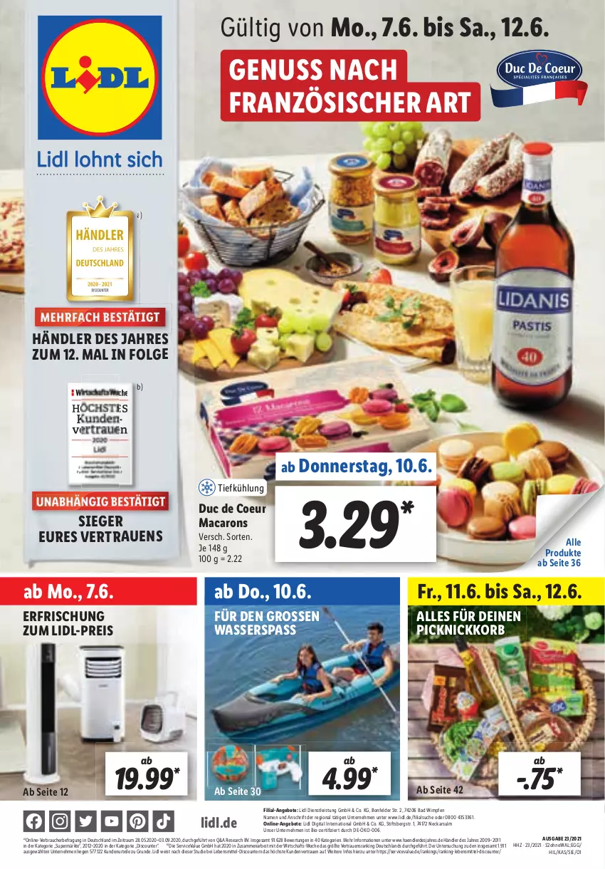 Aktueller Prospekt Lidl - Aktionsprospekt - von 07.06 bis 12.06.2021 - strona 1