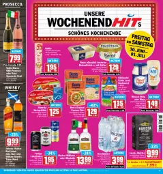 Gazetka promocyjna Hit - Prospekte - Gazetka - ważna od 01.07 do 01.07.2023 - strona 15 - produkty: aufstrich, bockwurst, böklunder, brot, brotaufstrich, brut, butter, drink, drinks, ecco, eis, elle, filet, filets, flasche, gerolsteine, gerolsteiner, gin, giotto, Grant‘s, hawesta, hering, Herings, heringsfilets, jacobs, John Barr, johnnie walker, miracel, miracel whip, natur, pircher, prosecco, puma, rama, reis, rel, ring, sofortrabatt, Sprudel, spumante, steiner, Ti, valdo, whisky, wurst, Yo, ZTE