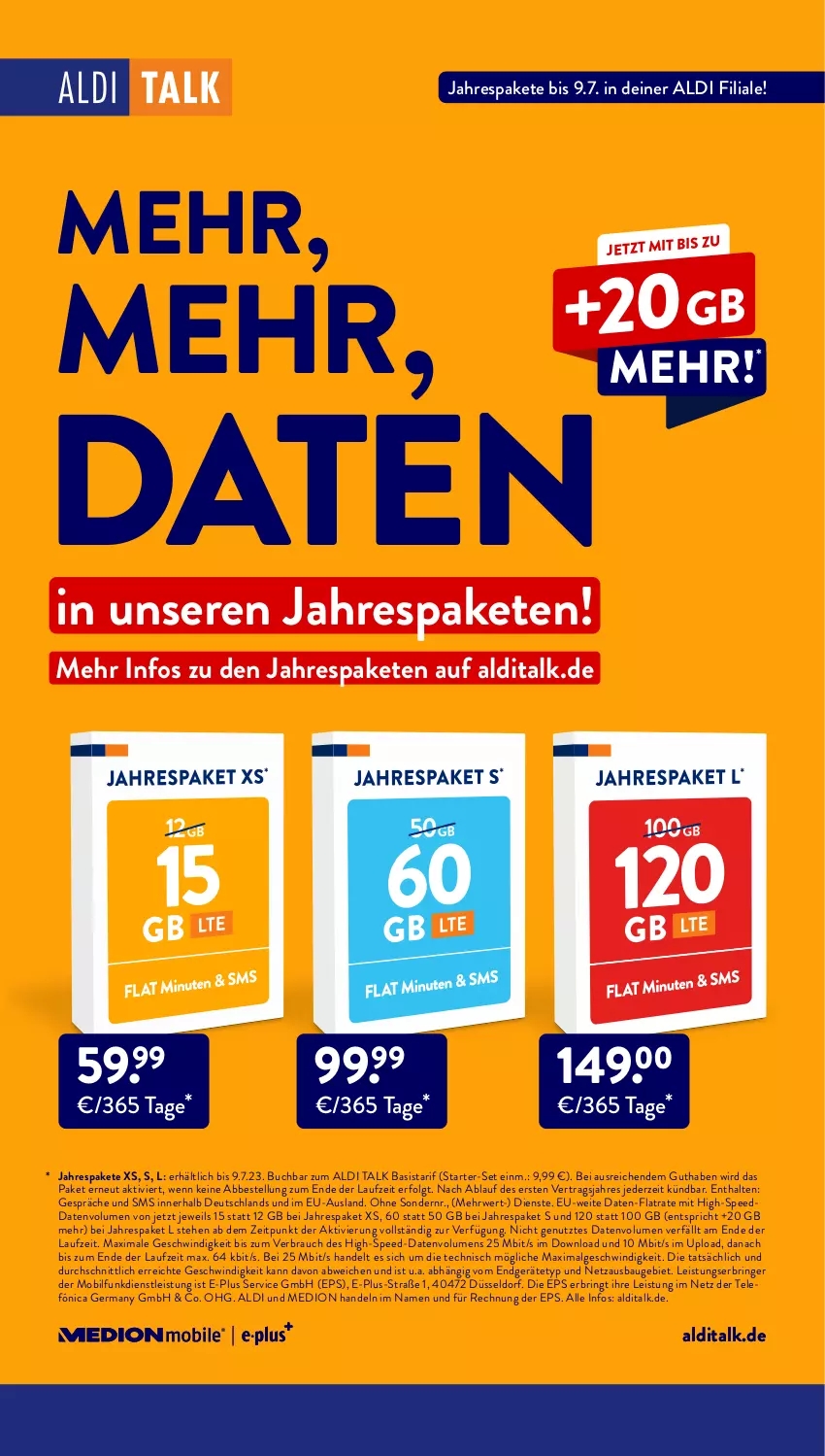 Aktueller Prospekt AldiSud - NÄCHSTE WOCHE - von 19.06 bis 24.06.2023 - strona 44 - produkty: aldi, aldi talk, Bau, buch, eis, Germ, LG, medion, Rauch, ring, rwe, spee, Ti, usb, ZTE