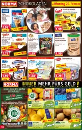 Gazetka promocyjna Norma - Norma - Gazetka - ważna od 27.02 do 27.02.2023 - strona 10 - produkty: banane, bananen, Becher, beere, beeren, bio, caramel, Cashew, creme, eimer, eis, erde, früchte, haselnuss, heidelbeere, heidelbeeren, himbeer, kakao, kiwi, kühlregal, LG, mandel, mandeln, milch, monte, nuss, obst, Obst und Gemüse, regal, reis, riegel, saft, Schal, Schale, schoko, Schokobananen, schokolade, schokoladen, schokoriegel, Ti, tiefpreis, trauben, und gemüse, Waffelröllchen, Zartbitterschokolade, zitrone, zitronen, zucker