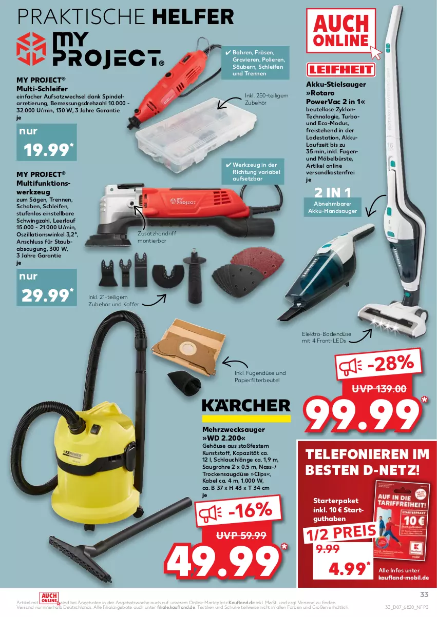 Aktueller Prospekt Kaufland - von 17.02 bis 23.02.2022 - strona 33 - produkty: akku, angebot, angebote, beutel, bürste, eis, Elektro, koffer, leds, möbel, ndk, papier, reis, Ria, säge, schlauch, schuhe, Stielsauger, telefon, Ti, tisch, versandkostenfrei, weck, werkzeug