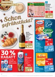 Gazetka promocyjna Kaufland - Gazetka - ważna od 23.02 do 23.02.2022 - strona 22 - produkty: angebot, auer, aufschnitt, bärenmarke, Bau, Bauer, bonbel, butter, butterkäse, doppelrahmstufe, ecco, exquisa, frischkäse, frischkäsezubereitung, getränk, kakao, Käse, milch, miree, prosecco, schnittkäse, Spezi, Ti, valdo, wein, wiesbauer, wurst, ZTE