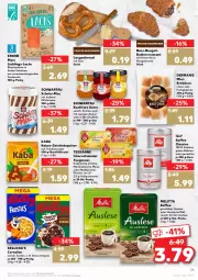 Gazetka promocyjna Kaufland - Gazetka - ważna od 23.02 do 23.02.2022 - strona 23 - produkty: angebot, angebote, backwaren, beutel, bio, bohne, bohnen, brezel, brötchen, butter, cerealien, classico, creme, Croissant, fisch, frische backwaren, getränk, getränke, getränkepulver, kaffee, kakao, kellogg's, konfitüre, konfitüre extra, krone, lachs, Laugenbrezel, limo, mac, melitta, milch, minze, natur, Nougatcreme, nuss, pfirsich, Räucherlachs, salz, schoko, Schwartau, tee, teekanne, Ti, trauben, zucker