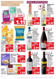 Gazetka promocyjna Kaufland - Gazetka - ważna od 23.02 do 23.02.2022 - strona 24 - produkty: alkohol, Amber, angebot, asti, aust, beere, beeren, beutel, brombeere, cabernet, cabernet sauvignon, chips, cin, cinzano, Cinzano Asti, cookie, cookies, eier, eis, elle, filet, fisch, frucht, grill, kartoffel, kartoffelchips, Käse, keks, kirsch, kirsche, kokos, küche, leine, LG, mac, mandel, milch, milka, oreo, pasta, Pinot, pinot grigio, qualitätswein, Ria, rotwein, salat, salate, saro, sarotti, sauvignon, schoko, schokolade, snack, snacks, spirituosen, Spritzgebäck, steak, steaks, suppe, suppen, süsswaren, tempranillo, Ti, trolli, trollinger, Trüffel, vanille, vorspeise, wein, Weißwein, yellow tail, ZTE