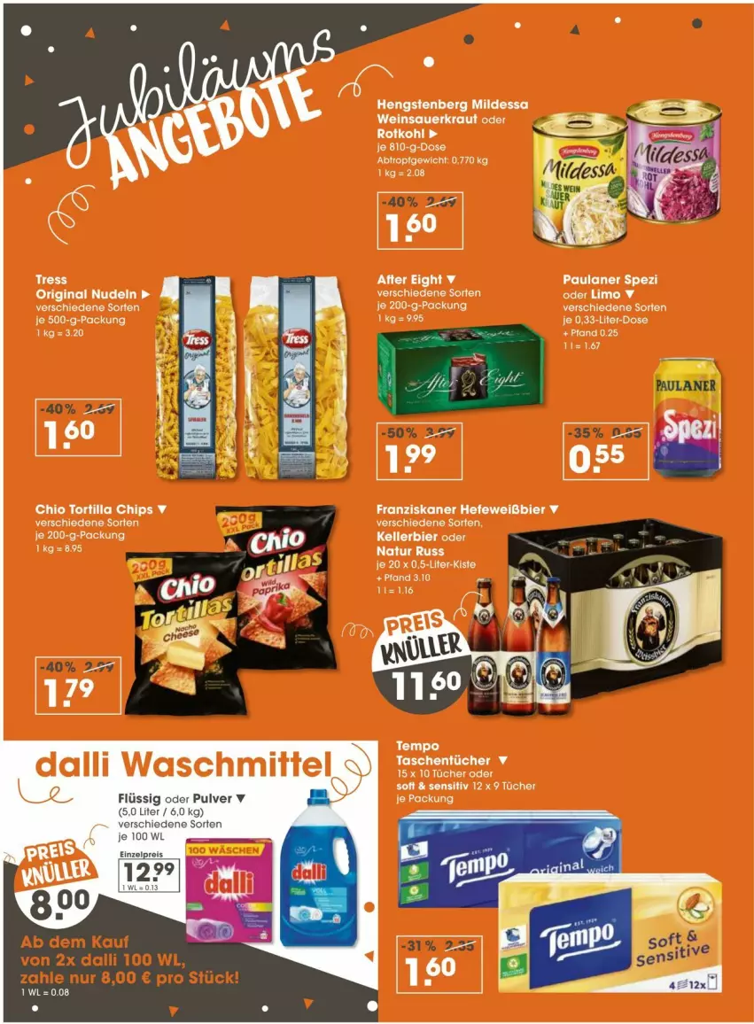Aktueller Prospekt Vmarkt - Prospekte - von 16.10 bis 22.10.2025 - strona 3 - produkty: auer, bier, chips, dalli, elle, franziskaner, gin, Hefe, hengstenberg, kellerbier, Kraut, natur, nudel, nudeln, Paula, paulaner, rotkohl, Sauerkraut, Spezi, Ti, tortilla, Tortilla Chips, wein, Weinsauerkraut