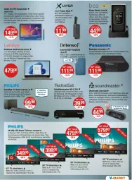 Gazetka promocyjna Vmarkt - Prospekte - Gazetka - ważna od 22.10 do 22.10.2025 - strona 19 - produkty: akku, alexa, amazon alexa, auto, batterie, Betriebssystem, decke, deo, dimmer, dvb, enders, fernbedienung, fernseher, festplatte, frontkamera, HDMI, Intel, intenso, kamera, kopfhörer, latte, lautsprecher, Mp3, netflix, notebook, panasonic, Philips, Radio, Receiver, Ria, schutzhülle, Signal, smart tv, smartphone, soundbar, ssd, tablet, TechniSat, Ti, timer, tisch, uhd, uhr, usb, weck, Yo