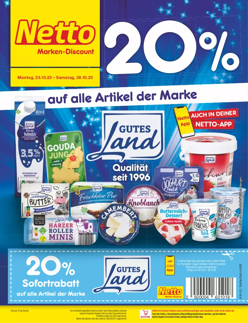 Aktueller Prospekt Netto Marken-Discount - Filial-Angebote - von 23.10 bis 28.10.2023 - strona 45 - produkty: angebot, bestpreis, coupon, coupons, eis, ndk, reis, sofortrabatt, Ti, ZTE