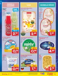 Gazetka promocyjna Netto Marken-Discount - Filial-Angebote - Gazetka - ważna od 28.10 do 28.10.2023 - strona 15 - produkty: angebot, bavaria blu, bergader, Berger, bestpreis, dessert, desserts, direktsaft, Dr. Oetker, drink, drinks, eis, elle, feinkost, feinkostsalate, fertiggericht, filet, frischkäse, joghur, joghurt, Käse, käsescheiben, küche, landliebe, landliebe joghurt, matjes, Matjesfilet, milch, miree, reis, Ria, saft, salat, salate, salz, Ti, weichkäse, ZTE