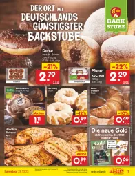 Gazetka promocyjna Netto Marken-Discount - Filial-Angebote - Gazetka - ważna od 28.10 do 28.10.2023 - strona 17 - produkty: angebot, backofen, bestpreis, bio, brot, butter, coupon, coupons, Croissant, Dinkelbrot, Donut, donuts, eis, elsässer art, kuchen, magazin, Ofen, Pfannkuchen, reis, ring, stube, Ti, ZTE