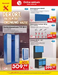 Gazetka promocyjna Netto Marken-Discount - Filial-Angebote - Gazetka - ważna od 28.10 do 28.10.2023 - strona 50 - produkty: angebot, Bank, Bau, bügel, eis, elle, Garderobe, garderobenschrank, kleid, kleider, kleiderbügel, LG, ndk, quad, reis, riegel, Schrank, Ti, tisch, Wandschrank, werkzeug, werkzeuge, Werkzeughalter, ZTE