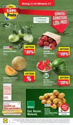 Gazetka promocyjna Lidl - Aktionsprospekt - Gazetka - ważna od 09.07 do 09.07.2022 - strona 2 - produkty: Abtei, aktionspreis, angebot, bio, bioland, Cantaloupe-melone, discount, eis, elle, frucht, Frühkartoffeln, kartoffel, kartoffeln, kohlrabi, magazin, melone, melonen, obst, Rauch, reis, speisefrühkartoffeln, strauchtomaten, Ti, tomate, tomaten, und gemüse, wasser, wassermelone, wassermelonen