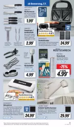 Gazetka promocyjna Lidl - Aktionsprospekt - Gazetka - ważna od 09.07 do 09.07.2022 - strona 31 - produkty: adapter, angebot, armatur, aust, beutel, brause, Brei, brot, dell, Dosenöffner, edelstahl, eier, eis, elle, ernesto, grill, handbrause, ilag, kochfeld, küche, Küchen, latte, lebensmittel, messer, Mode, reis, Ria, rostschreck, sandwich, Schal, schlauch, schläuche, silvercrest, spülmaschinen, Ti, tisch, Vakuumierer, waffeln, wasser, ZTE