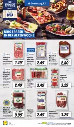 Gazetka promocyjna Lidl - Aktionsprospekt - Gazetka - ważna od 09.07 do 09.07.2022 - strona 36 - produkty: auer, aufschnitt, Bau, Bauer, beutel, eis, Käse, Käsewurst, krakauer, landjäger, ndk, reis, salami, Schal, Schale, senf, snack, Speck, Spezi, südtiroler, Ti, Weißwurst, wurst