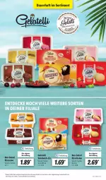Gazetka promocyjna Lidl - Aktionsprospekt - Gazetka - ważna od 09.07 do 09.07.2022 - strona 43 - produkty: angebot, auer, Bon Gelati, creme, decke, eis, eiscreme, Gelatelli, reis, sandwich, Schal, Schale, Ti, ZTE