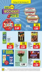 Gazetka promocyjna Lidl - Aktionsprospekt - Gazetka - ważna od 09.07 do 09.07.2022 - strona 46 - produkty: alesto, angebot, bounty, butter, coupon, eis, elle, frucht, grill, Grillkäse, gutschein, Käse, kräuter, kräuterbutter, mars, meggle, milky way, nuss, preisvorteil, rama, reis, rosen, snickers, telefon, teller, Ti, twix, ZTE