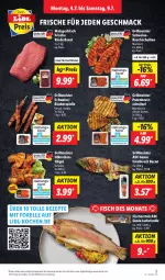 Gazetka promocyjna Lidl - Aktionsprospekt - Gazetka - ważna od 09.07 do 09.07.2022 - strona 5 - produkty: angebot, bacon, Bau, bauchscheiben, beef, eis, elle, fisch, fische, Fischer, forelle, gewürz, grill, hähnchenflügel, lachs, mac, Meister, pute, putenbrust, reis, rel, rezept, rezepte, rind, rinder, schnitzel, schwein, schweine, Schweinebauch, schweinebauchscheiben, Ti, wein, weine, ZTE