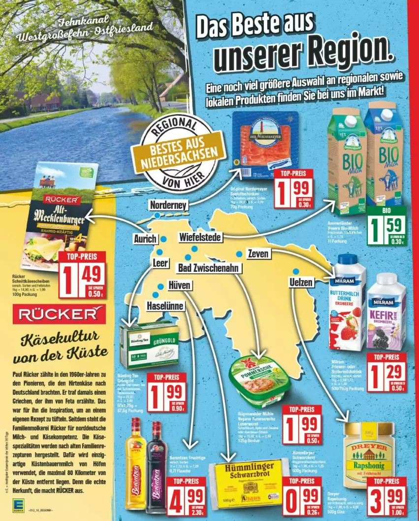 Aktueller Prospekt Edeka - Prospekte - von 17.03 bis 22.03.2025 - strona 13 - produkty: auer, Bad, Bau, Bauer, brot, eis, erde, feta, hirtenkäse, honig, Käse, Liege, mac, milch, reis, rezept, rwe, Schwarzbrot, Spezi, Ti, top-preis