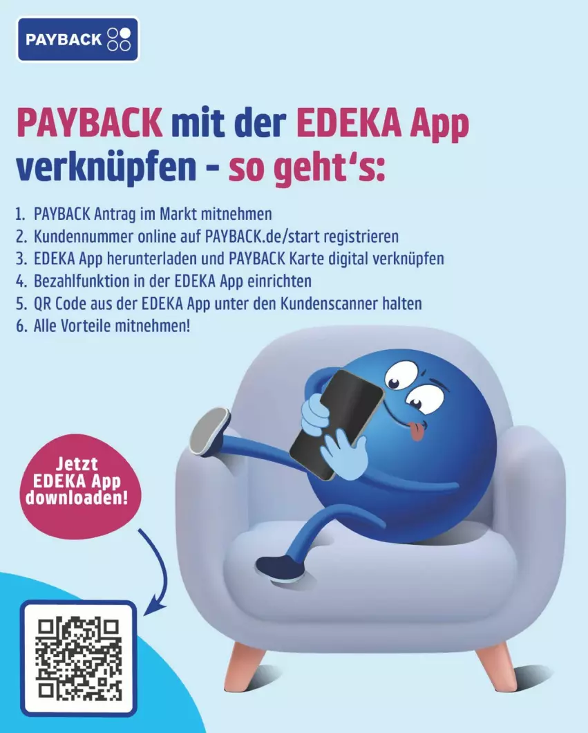 Aktueller Prospekt Edeka - Prospekte - von 17.03 bis 22.03.2025 - strona 3 - produkty: deka, payback, Scanner, Ti