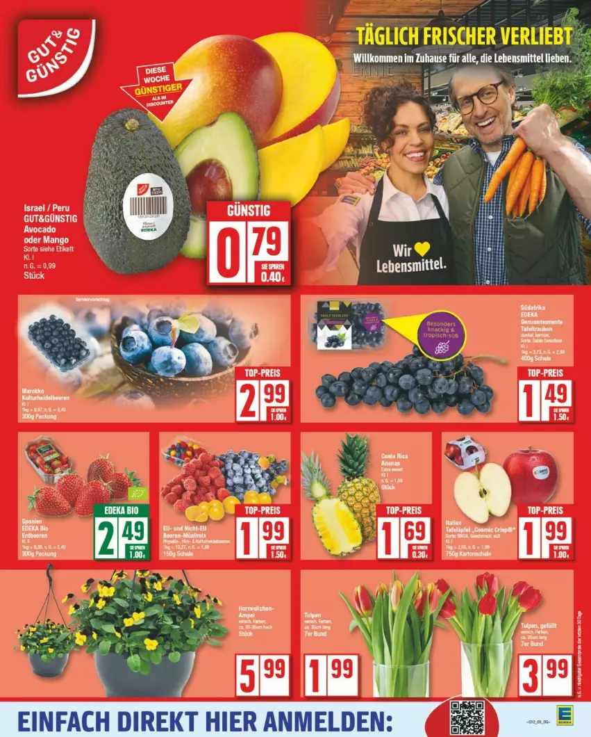 Aktueller Prospekt Edeka - Prospekte - von 17.03 bis 22.03.2025 - strona 6 - produkty: beere, beeren, bio, deka, dell, edeka bio, eis, erdbeere, erdbeeren, mango, reis, Schal, Schale