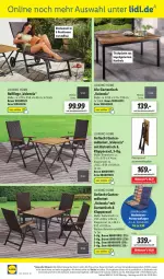 Gazetka promocyjna Lidl - Wochen-Highlights im Onlineshop - Gazetka - ważna od 17.07 do 17.07.2022 - strona 4 - produkty: angebot, angebote, Bistrotisch, braun, eis, elle, ente, Garten, gartenmöbel, gartentisch, Holz, HP, klappsessel, latte, LG, Liege, möbel, ndk, reis, rel, Ria, Schal, Schale, sessel, telefon, Ti, tisch, tischplatte, uhr